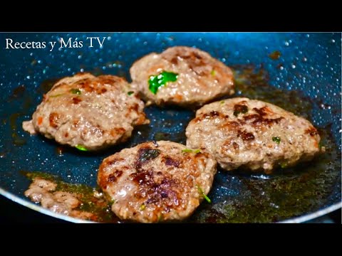 Tortitas de Carne Molida Fácil y Rápido - Una receta bien diferente