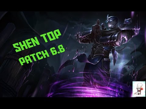 Shen Top Lane Full Game Commentary [Patch 6.8]