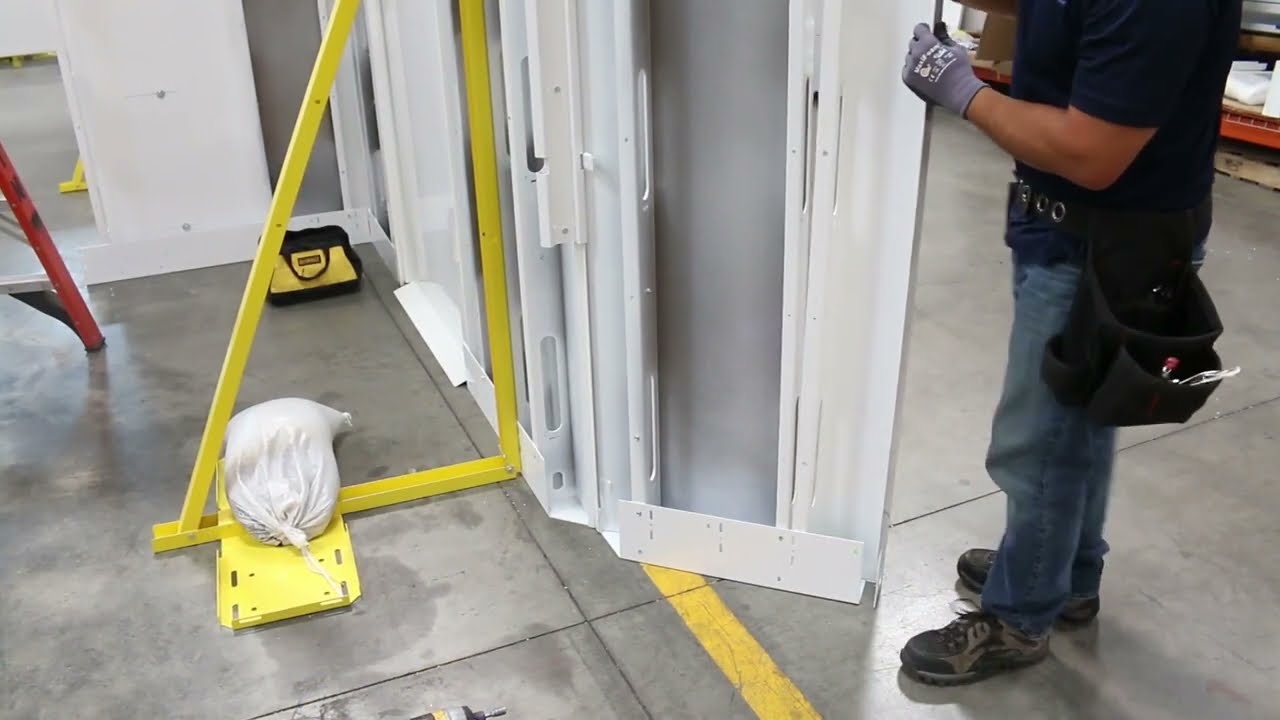 SwiftWall® Max | How to Assemble and Install an Inside Variable Angle Panel for Modular Wall Systems