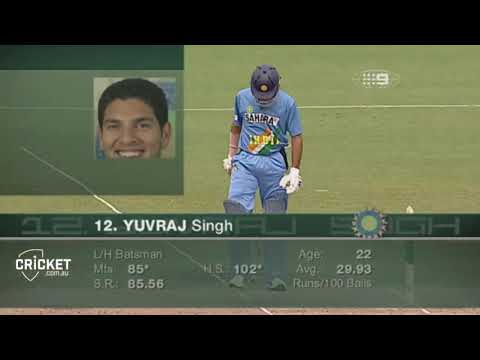 22 Year old Yuvraj Singh vs Australia (139 runs on 122 balls)