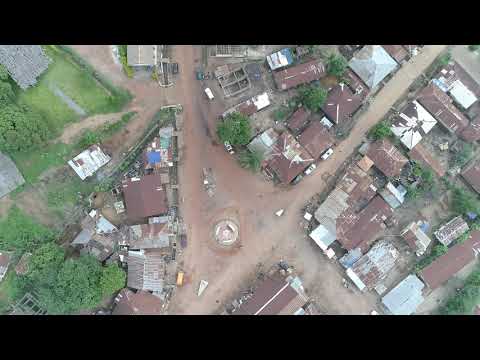 【Sierra Leone】Bumbuna Town‘s View through DJII drone【航拍塞拉利昂本布纳镇】