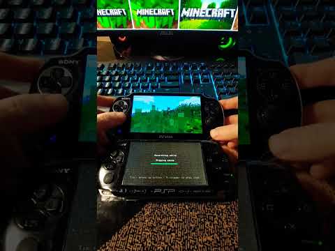 Minecraft Loading World Speed Test - PS Vita vs PSP | Comparison #psp  #shorts  #minecraft  #psvita