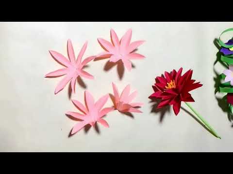 How to make  advanced crepe paper flowers /  paper  chocolate cosmos
