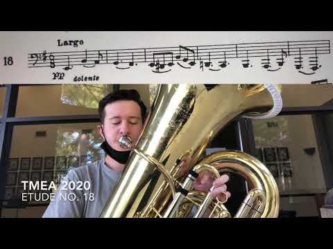 2020-2021 TMEA All State Tuba Etude #2 - No. 18 Largo by Grigoriev