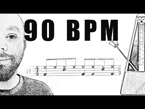 Groove Companion | 256 Bars @ 90 BPM | Straight Ahead 8th Note Kick