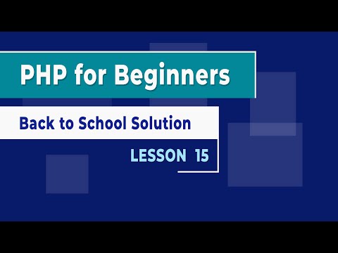 Learn PHP for Beginners Lesson 15 Back to School Challenge Solution ...
