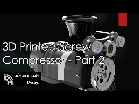 3D Printed Screw Compressor Part 2 - Assembly and First Test