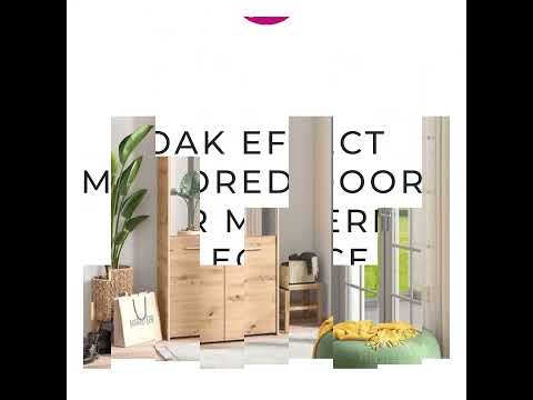 Mirrored Door 50 Pair Large Shoe Cabinet