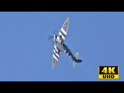 Spitfire Mk XVI - SUPER Display Flight at Hahnweide Airshow 2019