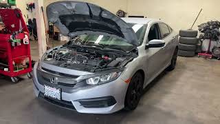 2018 Honda Civic 2.0 Starter replacement (10th gen Honda Civic 2015-2022 starter replacement 1.5/2.0