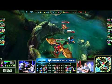 TSM vs Ever G1 Highlights IEM Katowice 2016 World Championship Season 6 Team Solomid vs ESC Ever