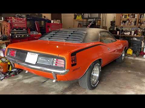 1970 440 Cuda Startup - Big Block Mopar with a Nasty Cam & Choppy Idle!