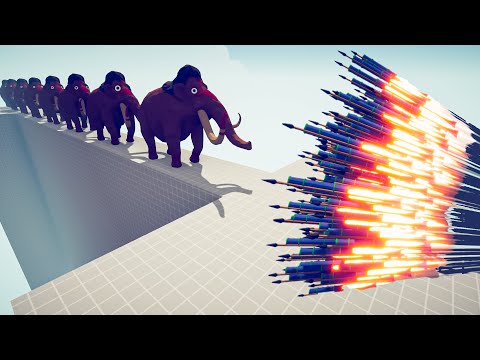 10X MAMMOTH vs EVERY GOD- Totally Accurate Battle Simulator TABS