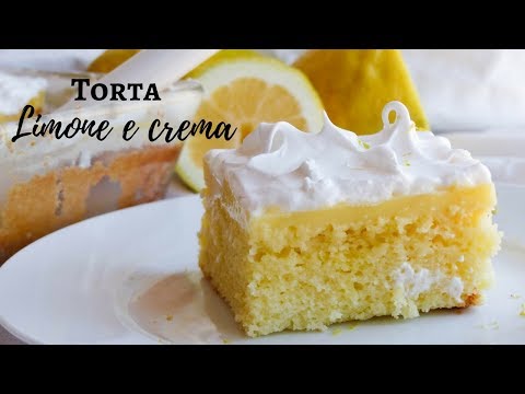 TORTA CREMA LIMONE e MERINGA Sofficissima e facile /RICETTE DI GABRI Kitchen Brasita