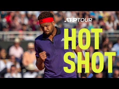 Теннис Hot Shot: Tsonga Finishes In Style | Lyon 2019