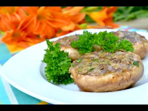 Nadziewane pieczarki z grilla - Jak zrobić - [Smakowite Dania]
