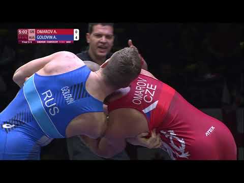 BRONZE GR - 97 kg: A. OMAROV (CZE) v. A. GOLOVIN (RUS)