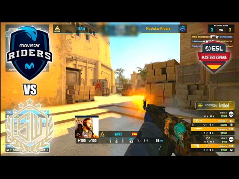 Movistar Riders vs SAW - ESL Masters Spain Season 9 | CSGO HIGHLIGHTS