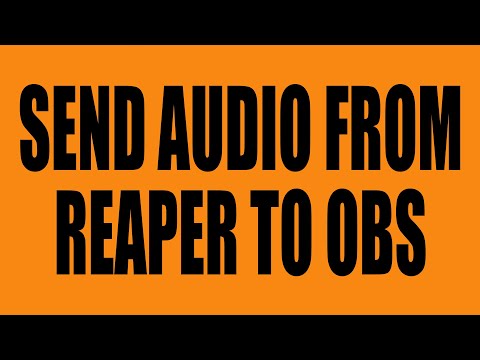 How to send audio from Reaper to OBS Studio with ASIO the easy way.