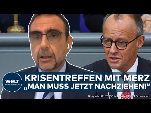 DEUTSCHLAND: Krisentreffen im Kanzleramt! Politikwechsel? Merz trifft Vertreter der Wirtschaft