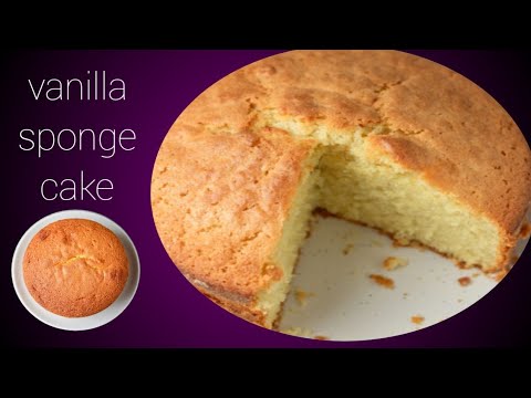 vanilla sponge cake recipe without oven /vanilla cake