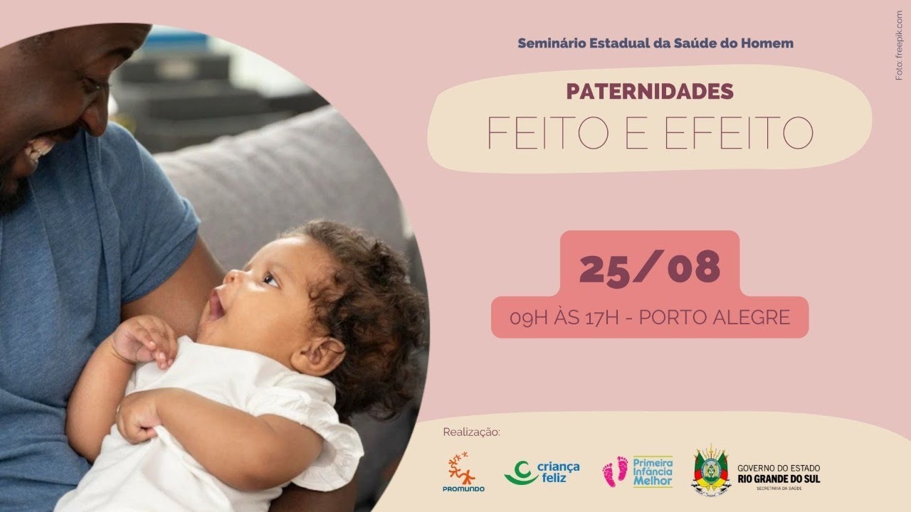 Seminário Estadual da Saúde do Homem (RS) - Paternidades: Feito e Efeito (Manhã)