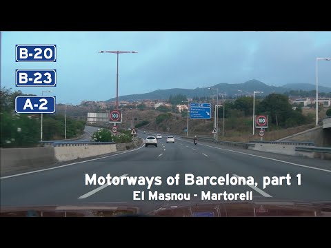 [E] Barcelona motorway tour, #1: El Masnou - Martorell via Ronda de Dalt and A-2