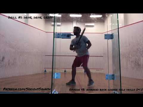 Squash Shots: Advanced Back Corner Solo Drills part 1
