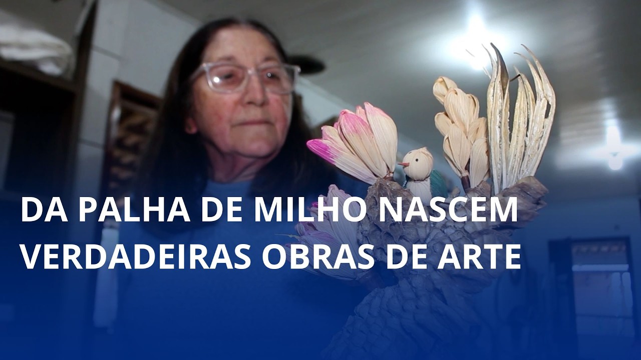 Da palha de milho nascem verdadeiras obras de arte