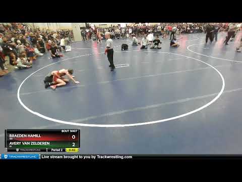 92 Lbs Champ. Round 1 - Braeden Hamill, WI Vs Avery Van Zelderen, IA D5ef