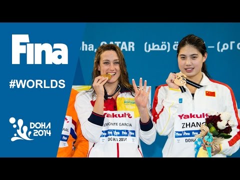 Mireia Belmonte | Interview (400m Freestyle) | 2014 FINA World Swimming Championships Doha