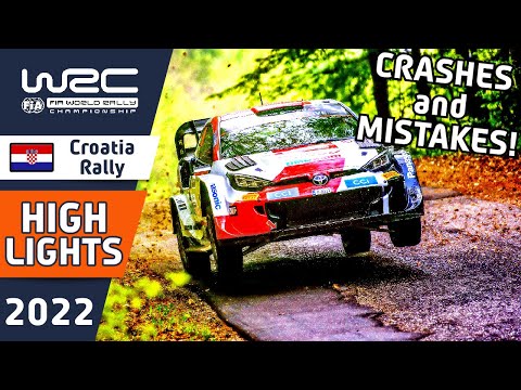 WRC Rally Highlights : WRC Croatia Rally 2022 - Day 2 Morning