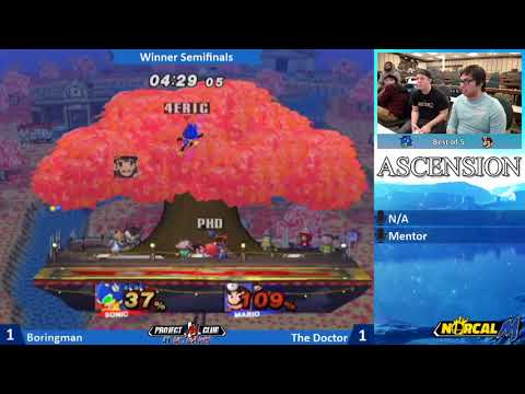 "Ascension 12/16/17" - Boringman (Sonic) v. The Doctor (Mario) - Winners Semis