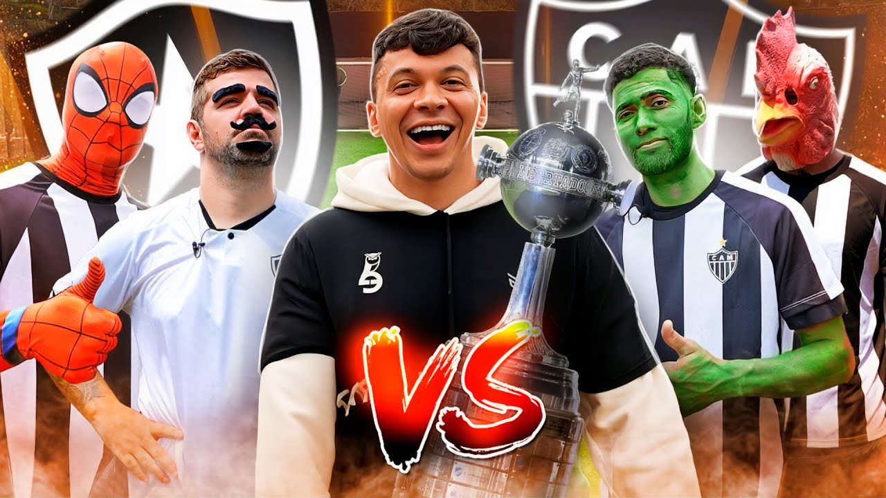 COCIELO DESAFIOU O ELENCO DA FINAL DA LIBERTADORES! 😱🏆 (atlético mineiro x botafogo)