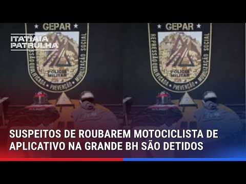 CRIME NA GRANDE BH: DUPLA É PRESA EM SANTA LUZIA APÓS ROUBAR MOTOCICLISTA DE APLICATIVO