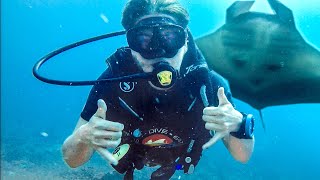 Thailand's Best SCUBA DIVING (We Swam With Manta Rays!)