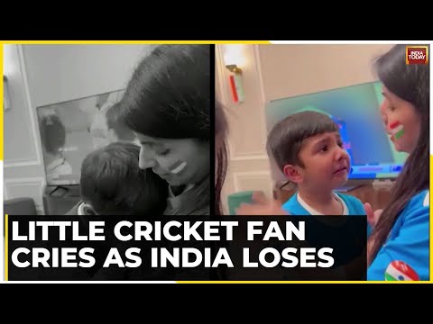 World Cup Final: Little Indian Cricket Fan Cries As India Loses World Cup Final To Australia