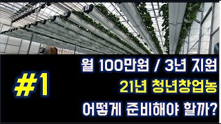 2021년 청년창업농 지원을 위한 첫번째 확인 내용은?/청년창업농/스마트팜/귀농