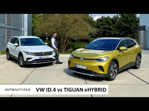 VW ID.4 Pro oder Tiguan eHybrid? Elektroauto und Plug-in Hybrid im Vergleich | Test | Review | 2021