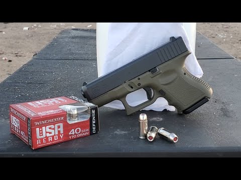 40 s\u0026w winchester usa ready *defense* 170 grain (glock 27)
