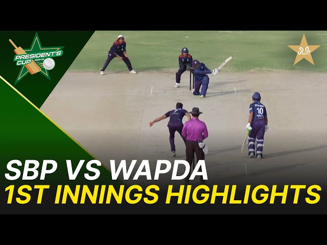 1st Innings Highlights | SBP vs Wapda | President’s Cup Grade I 2025-26 | PCB | M2V1S