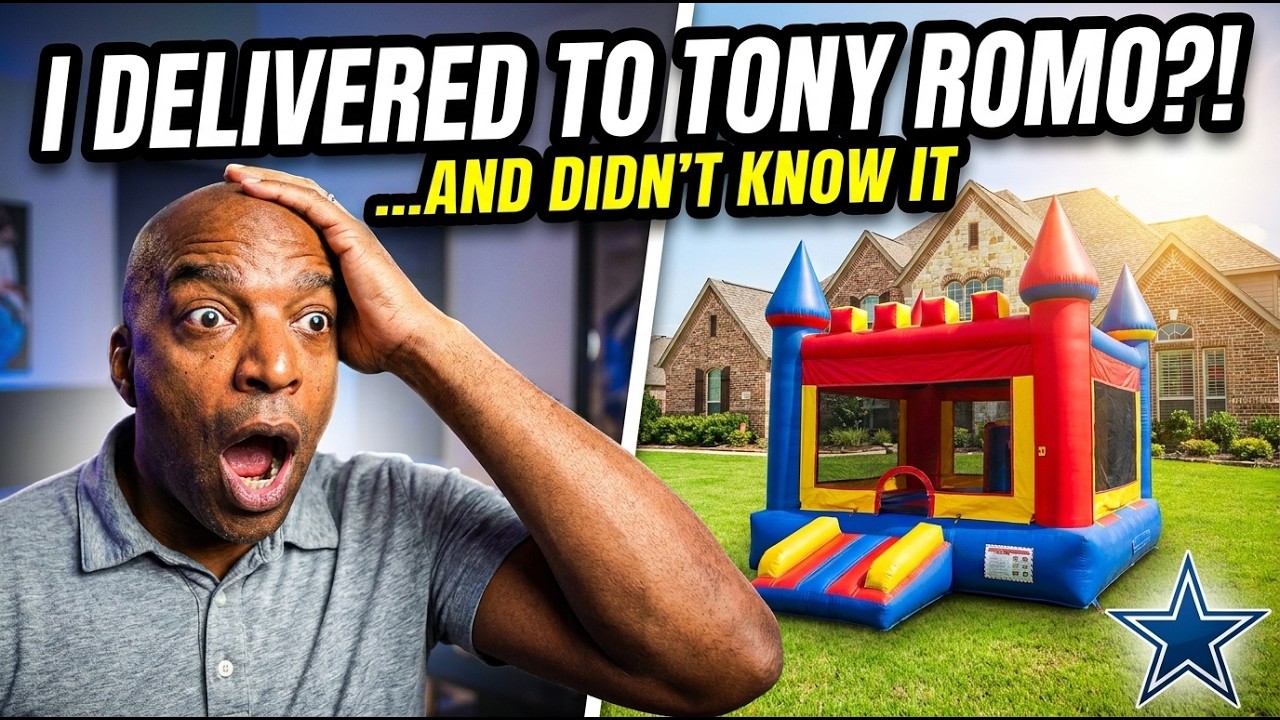 He Set Up a Bounce House for Tony Romo. And Didn't Even Know It.