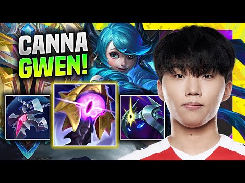 CANNA IS SO GOOD WITH GWEN! - T1 Canna Plays Gwen Top vs Akali! | Season 11