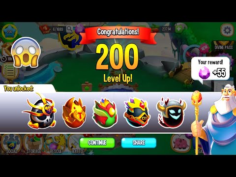 Dragon City - Reach Level 200 MAX [Congratulation from Deus] 😱