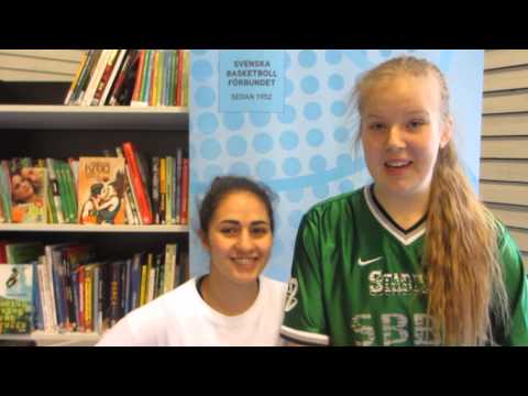 Södertäljes Frida och Patricia inför final