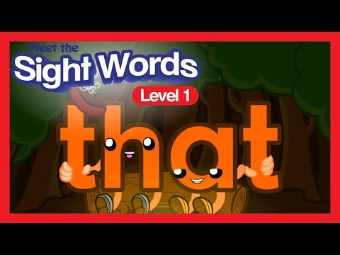 Meet the Sight Words Level 1 - "thαt"