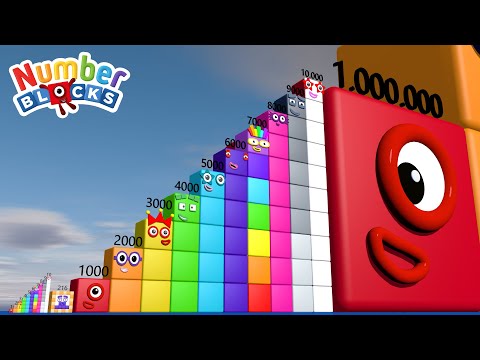 New Meta Numberblocks Step Squad 216 to 10,000,000 vs 1000 BIGGEST MILLION - Learn To Count Big