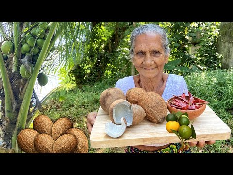 Copra Coconut Sambol - Kotta Pol Sambol Recipe