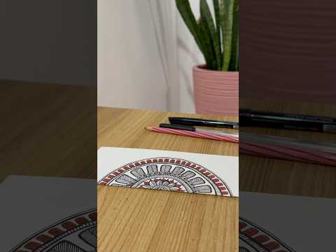 Half mandala tutorial✍️ #trendingshorts #shorts #mandala #arttutorial #artist