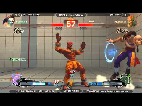 Salty Battles #5 - SSF4ae LF - [UVG] Noel Brown VS [TS] Sabin